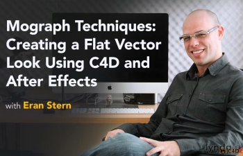 C4D+AE MG˶ͼζ̳Lynda - Mograph Techniques Creating a Flat Vector lo...