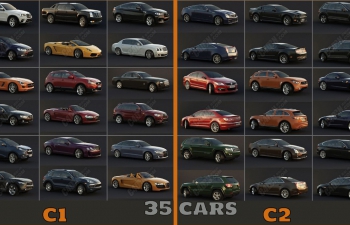 35組汽車交通工具模型合集下載 Car model Collection