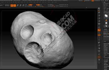 Zbrush雕刻和Octane渲染器中为Cinema 4D创建小行星并渲染写实材质教程
