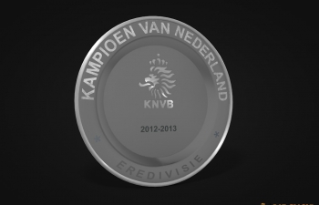 C4D KNVB纪念硬币模型