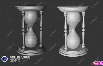 C4Dɳ©ģ̳ Modeling Tutorial of a Sandglass