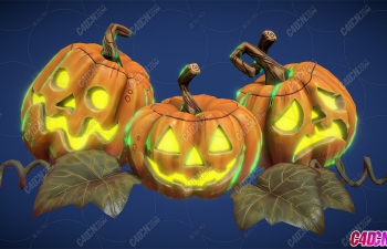 ֱϹͷʥװģ Carved Pumpkin Trio