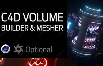OCȾģģƻýC4D̳ Cinema 4D Volume Builder and Mesher Animation Tutorial