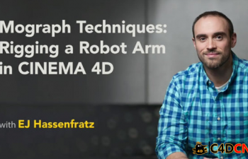 C4D+AEеֱ۹󶨶̳ Mograph Techniques Rigging a Robot Arm in CINE...