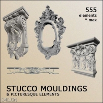 ŷʽ3Dģͺϼ 3D Models C Decorative Items Stucco Mouldinds
