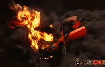 C4D+AE DTըϳɽ̳ - Rigging a Car to Explode in CINEMA 4D