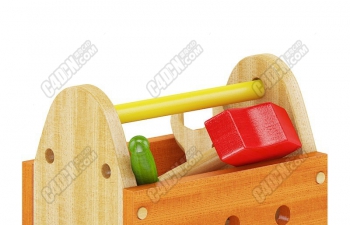C4Dʵľģ solid wood toolbox toy model