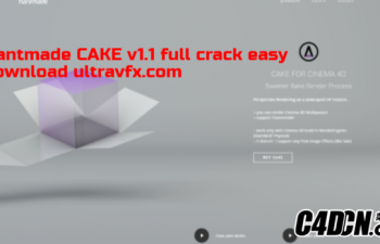 C4D展UV贴图烘焙多通道渲染插件Hantmade Cake Rev 1.1 For