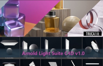 C4D预设 阿诺德灯光环境场景预设 Arnold Light Suite C4D v1.0