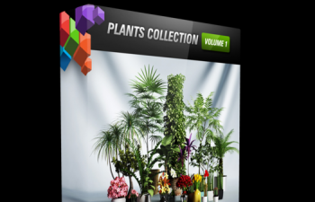 C4D预设 免费植物收集包