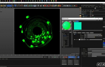 CINEMA 4D 抽象创意设计材质渲染视频教程