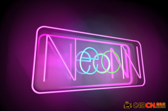 C4D޺Ʋʶ̳Creating a Neon Sign with