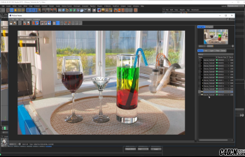 CINEMA 4D   玻璃制品的建模与渲染技巧