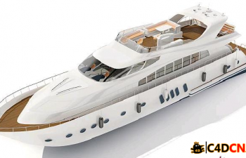 ɫͧģWhite yacht model