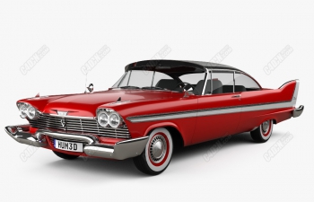 C4DʽPlymouth Furyģ Plymouth Fury coupe Christine 195...