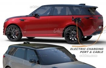 路虎运动版大型SUV越野车汽车模型 Range Rover Sport hybrid PHEV 2023 - 3D Mod