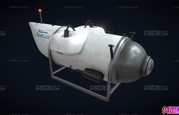 C4D海洋之门泰坦深海潜水器模型下载