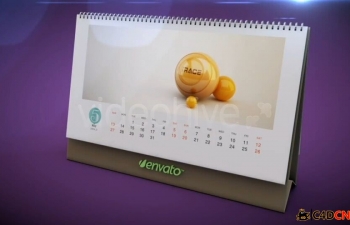  ̨ תC4DԤ躺+AEģ幤VideoHive 3D Calendar Preset