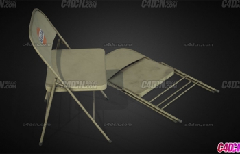 折叠行军椅子家具模型 Foldable Chairs