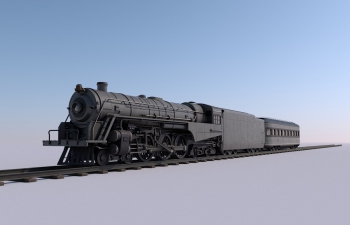 C4Dʽģͺ󶨺 Berkshire Steam Locomotive