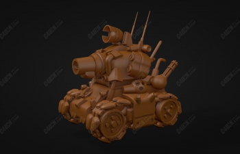 C4DϽͷ̹ģ Metal Slug Tank Model