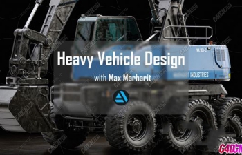 9小时Fusion+Maya现代机械挖掘机工程车辆三维模型建模渲染全流程高级教程下载