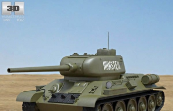 T-34-85 ̹C4Dģ T-34-85 tank model model