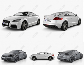 C4DµTTܳģ Audi TT RS 2009 3D model