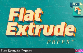 AEɫƽּѹάԤ Flat Extrude Preset