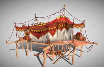 C4Dйʽģ Chinese tent