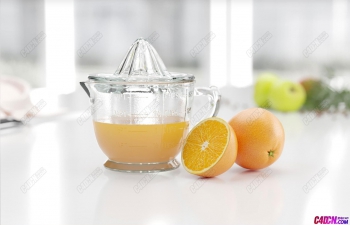ˮ֭֭C4Dģ Fruit juice orange juice glass container