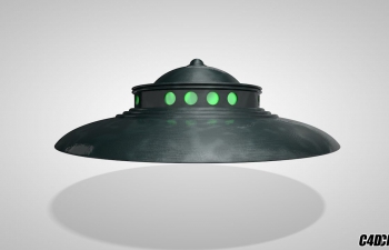 C4Dģ Adamski UFO Rogue Robot