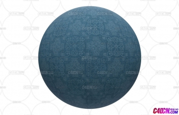 C4D大花纹布料毯子地毯贴图材质球(4K分辨率)