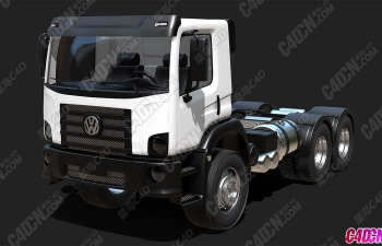 Blender大众长途运输卡车牵引车头汽车模型 Volkswagen Constellation