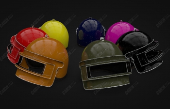 C4Dͷװģ Helmet PUBG Model 3d