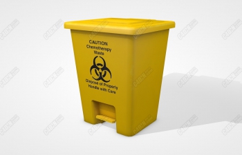 C4D医疗垃圾桶模型 Medical trash box