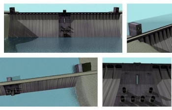 ˮվˮˮģHydropower station dam reservoir model