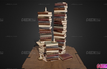 C4Dά鼮ģ Victorian Books Pile