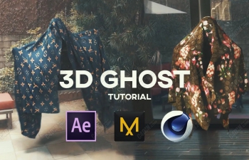 C4D配合AE制作三维幽灵布料动画教程