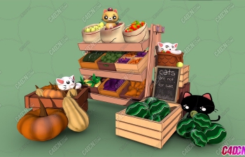 BlenderͨСèˮ̯̺гģ Cat Market