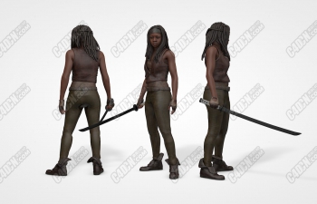 C4DŮӵͽŮʿģ Michonne C Walking Dead model