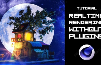 C4D R20汾ʵʱȾ̳ Realtime rendering in Cinema 4D without plugins or external rend