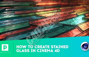 C4D+Redshift彩色玻璃材质教程
