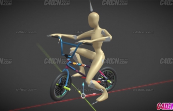 自行车模拟器动画模型 Bike Simulator 3D