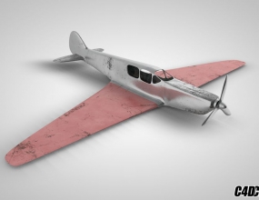 C4D߷ɻģ Toy Airplane