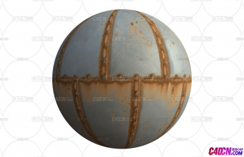 C4D材质球-般光滑焊接钢板铁板贴图素材(4K分辨率)