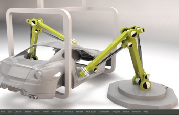װеۻC4Dģ Automobile assembly robotic arm robot