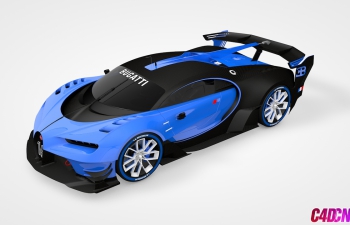 ӵϺܳC4Dģ Bugatti Vision Gran Turismo 2015