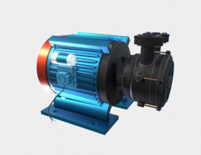 C4D工业机械抽水电机模型