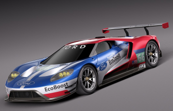 GTܳC4Dģ Ford GT LM GTE Le Mans 2017 Race Car